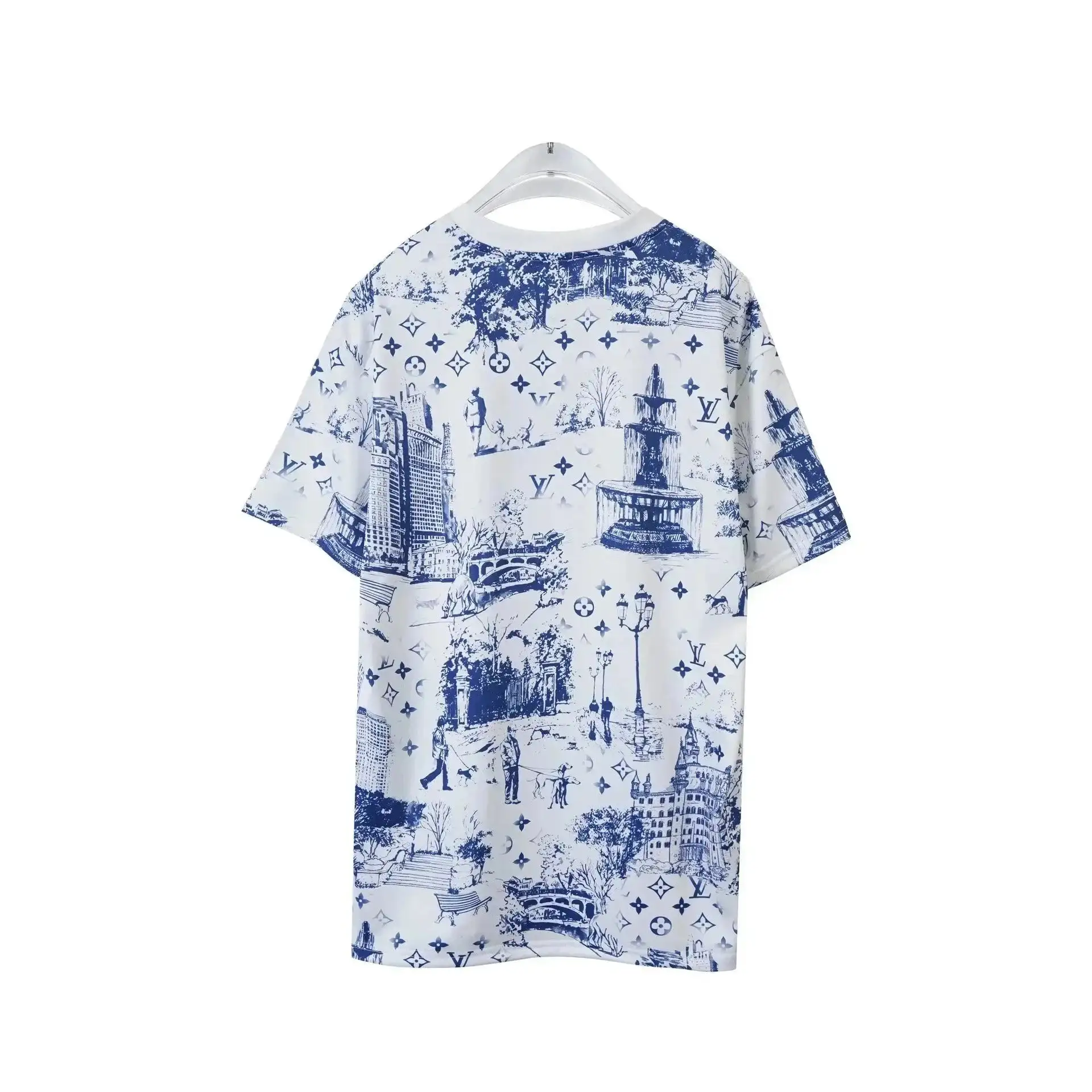 Louis Vuitton Cityscape Toile Print T-Shirt [8 styles] 3