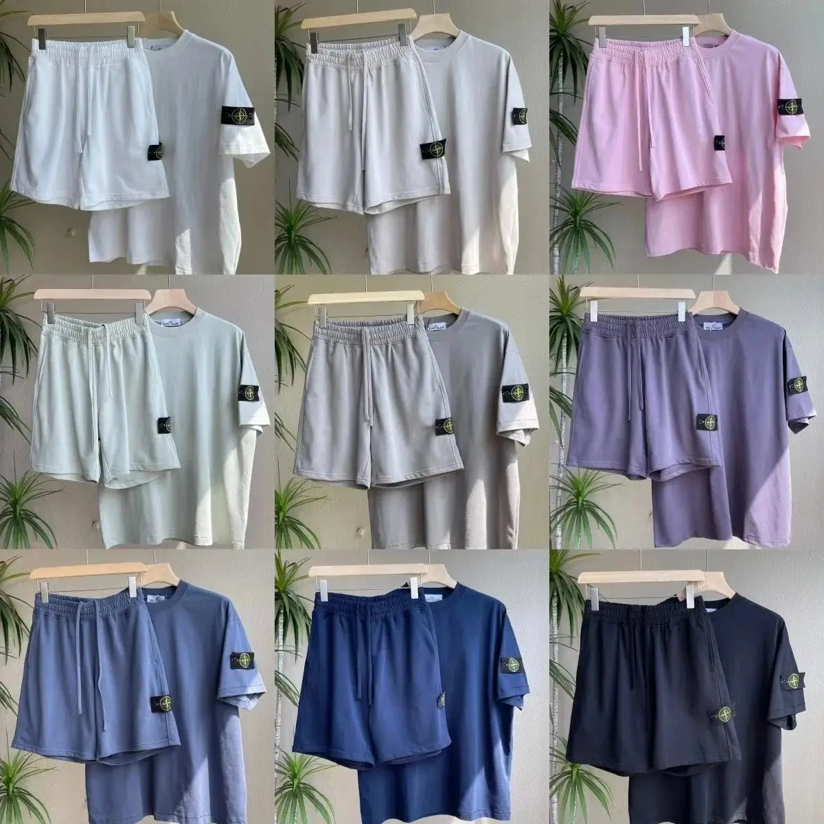 Stone Island T-Shirt/Shorts Set [39 styles]