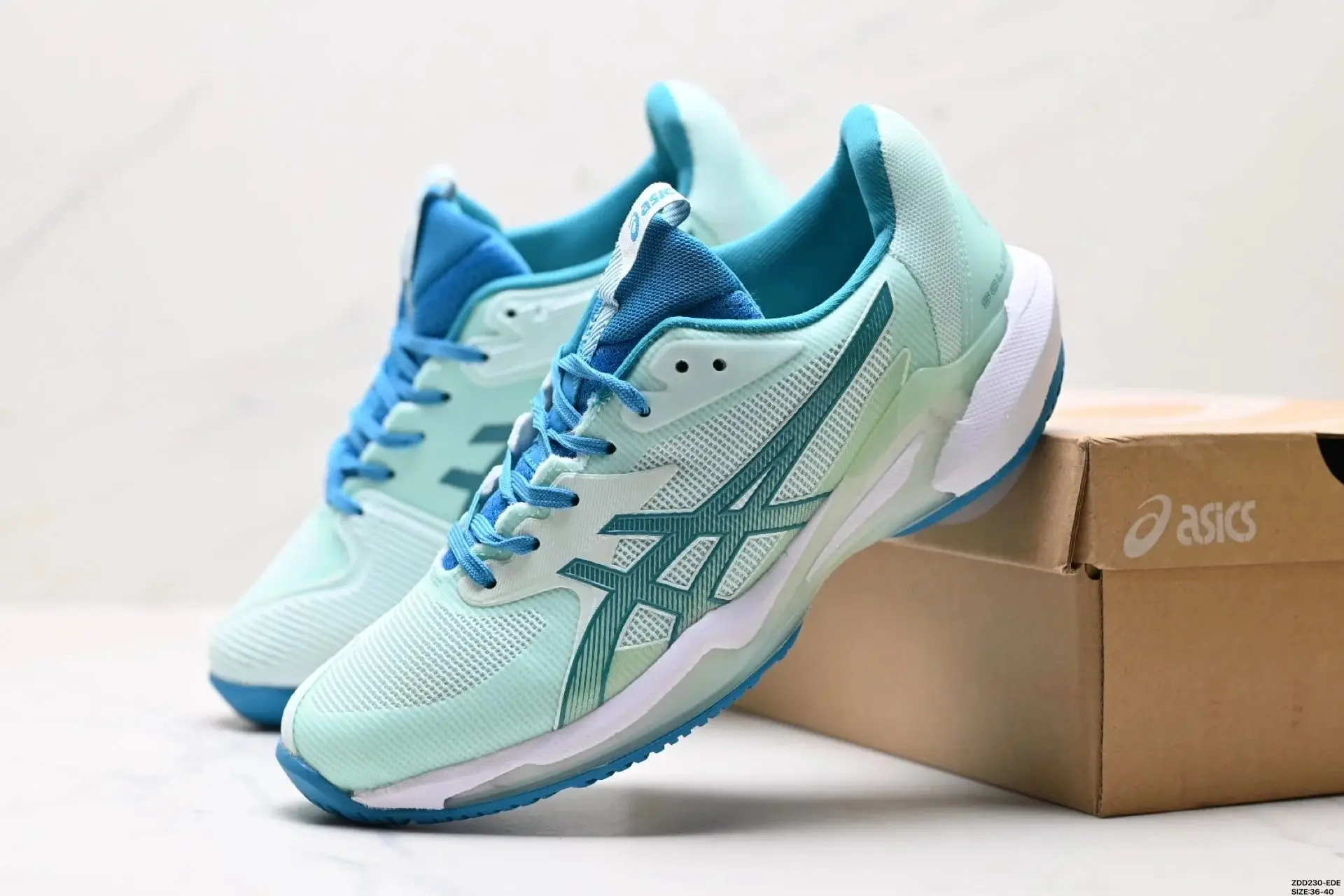 ASICS Gel-Resolution 8 Women's Tennis Shoes - Mint Tint/Blue Bliss