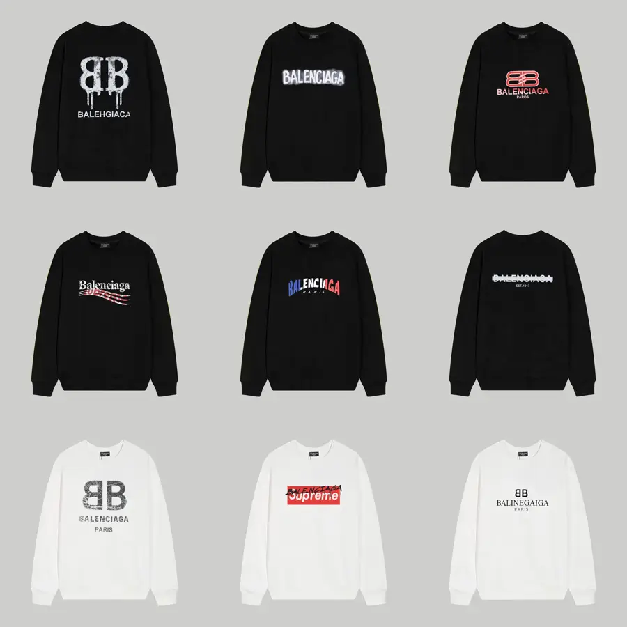 Balenciaga Logo Print Sweatshirts [38 styles]