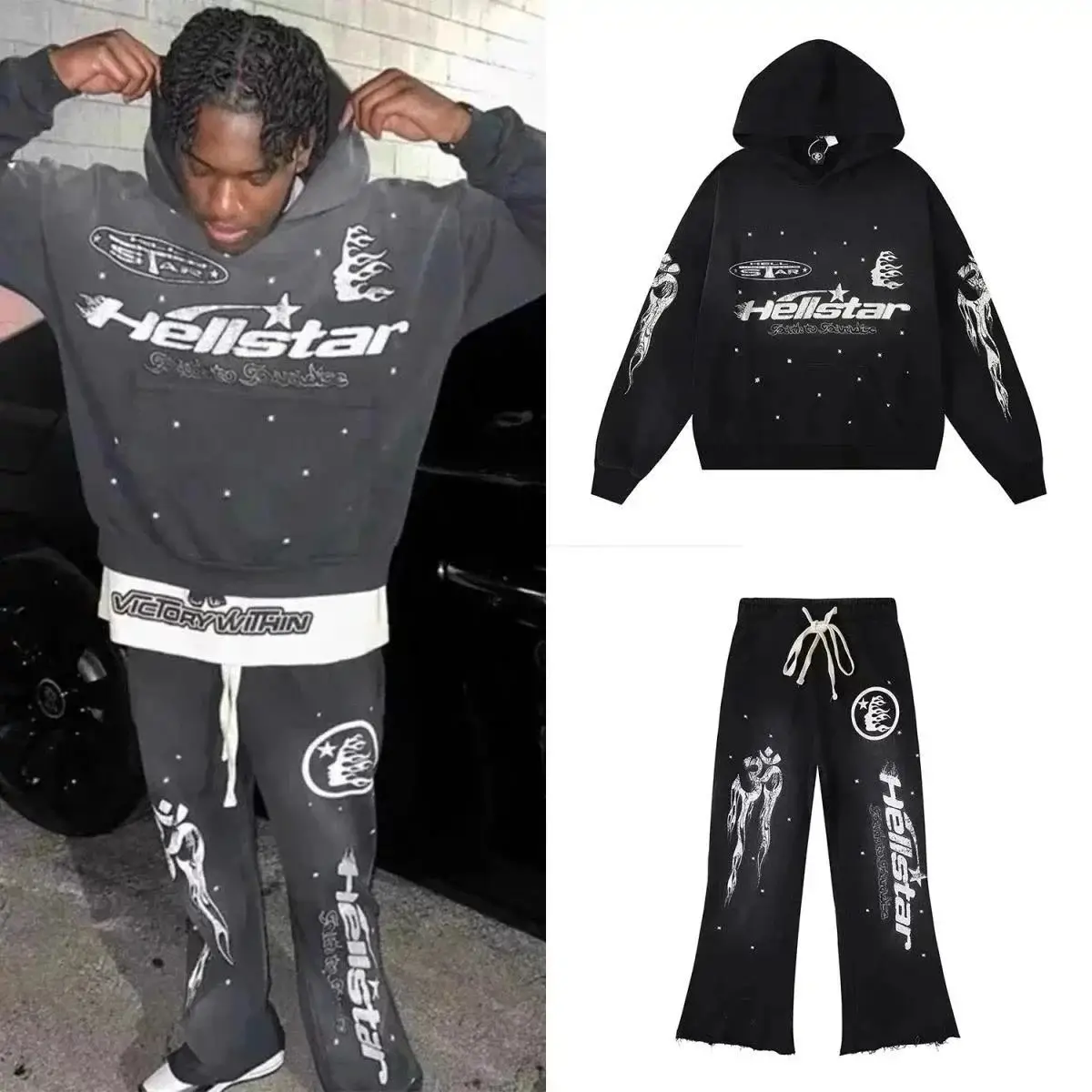 HELLSTAR Hoodies & Pants Sets [35 styles] 3