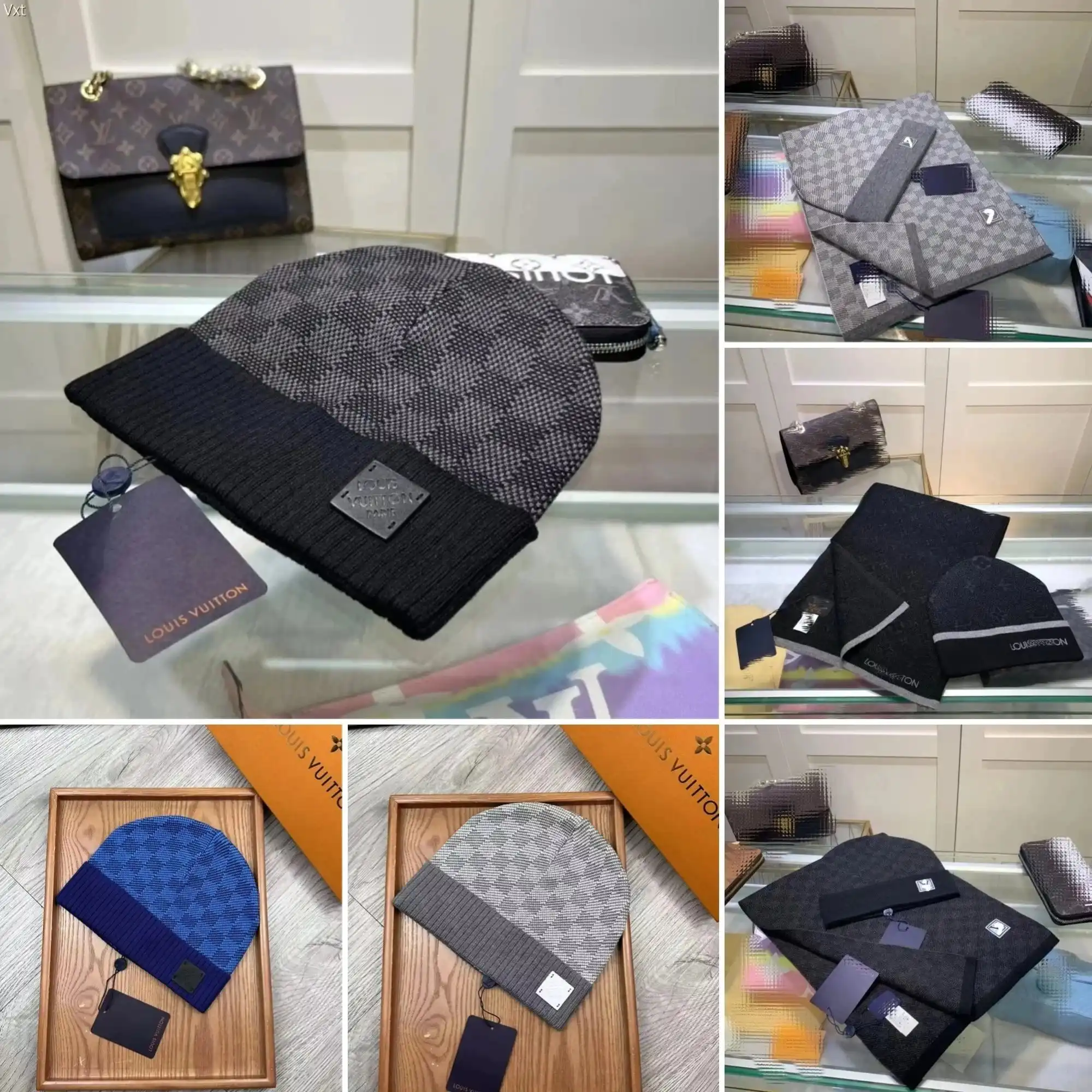 Louis Vuitton Damier Beanie & Scarf [20 styles]