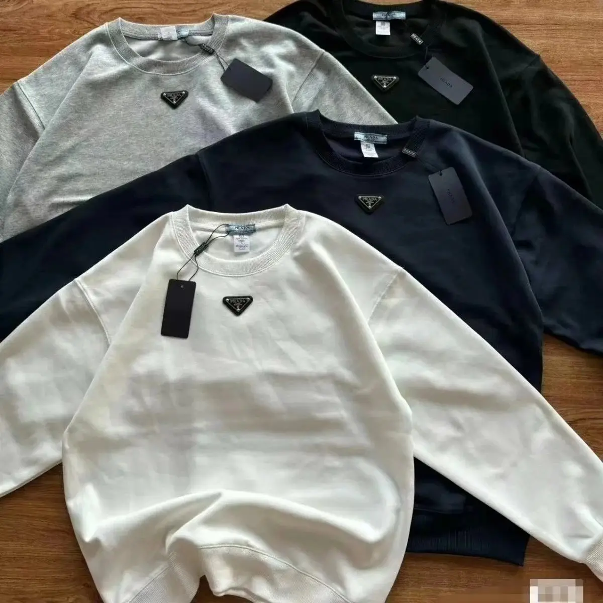 Prada Triangle Logo Sweatshirt [8 styles]