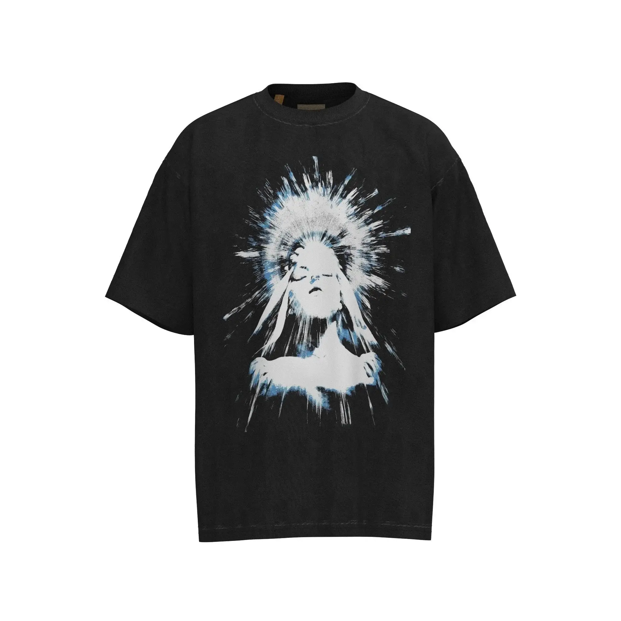 GALLERY DEPT. Vintage Black T-Shirt with Gold Logo Patch 2
