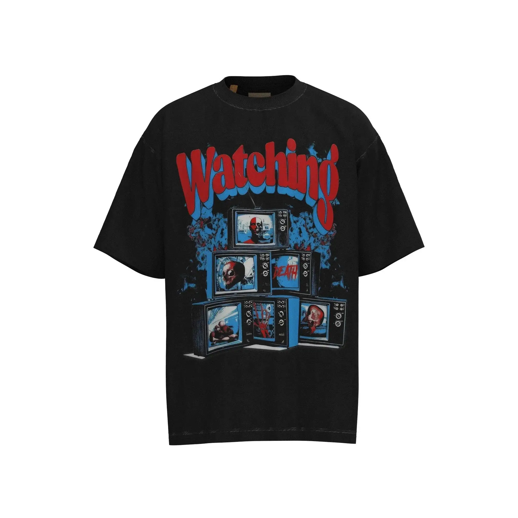 GALLERY DEPT. Vintage Black T-Shirt with Gold Logo Patch 3